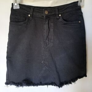 Wishlist Womens Mini Skirt Size S Color Black Denim